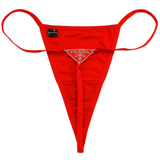 Prada Red Thong | LENCE LONDON