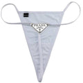Prada White Thong 6Kenza | LENCE LONDON
