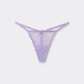 Designer Floral Lace Thong G-String | Lavender