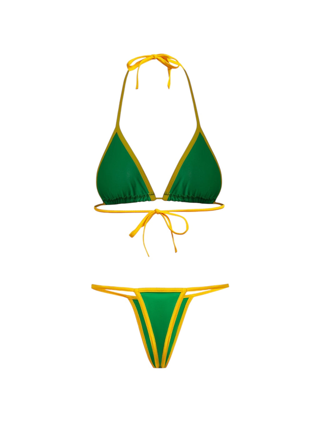 Brazil Green Flag Bikini Set by LENCE LONDON