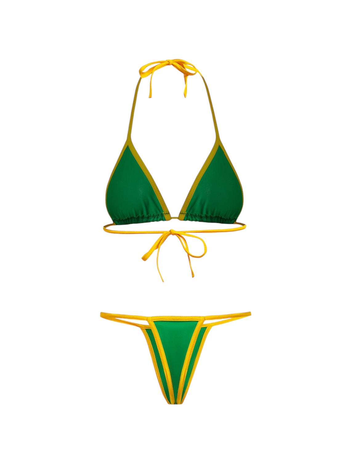 Brazil Green Flag Bikini Set by LENCE LONDON