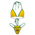 Jamaica Yellow Flag Bikini Set by LENCE LONDON
