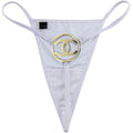 White Chanel CC Thong by LENCE LONDON
